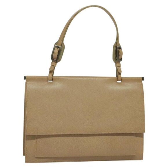 GUCCI Shoulder Bag Leather Beige 001 3299 Auth BA3111 - Picture 1 of 16